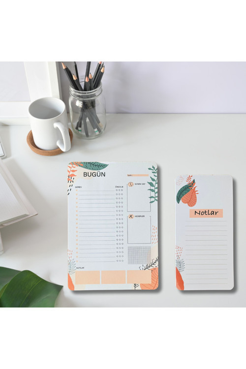50 Yapraklı Planlayıcı /Bloknot/Defter/ 2 'Li Set