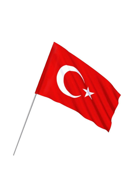 20X30 Çıtalı Alpaka Bez Bayrak Türk Bayrağı Tr-20X30