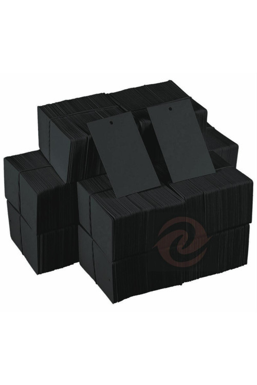 Eser Siyah Karton Fiyat Marka Etiketi 8,5X5 Cm 500 Adet 3 Mm Orta Ip Gecme Yeri