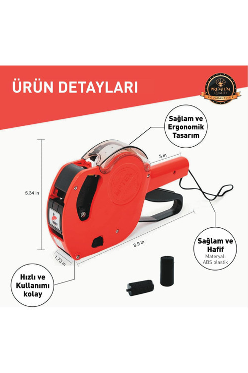 Mx-5500-Eos 8 Hane Fiyat Etiketleme Makinası 2 Adet Yedek Kartuşlu