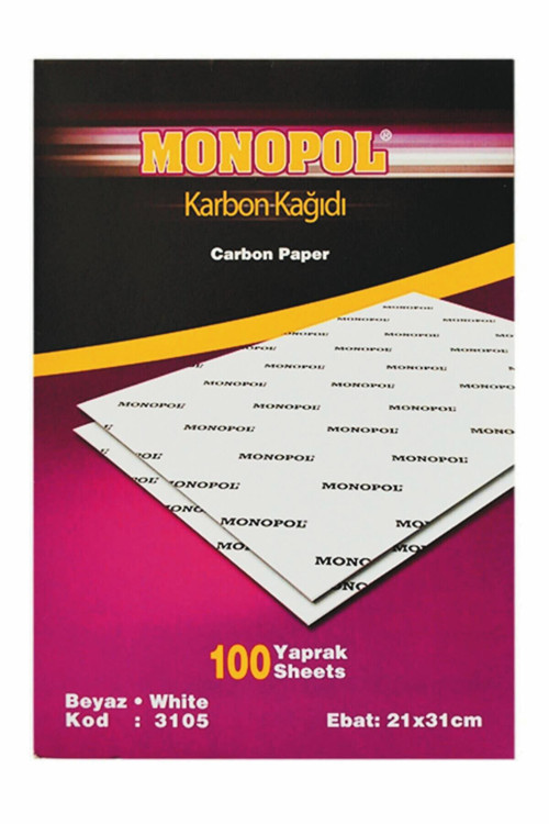 3102 Karbon Kağıdı Siyah 100 Lü Paket