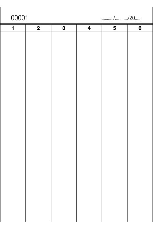 Yazboz Oyun Kağıdı 10.5X14.5 Cm 6 Haneli 1.Hamur Kağıt 100 Cilt