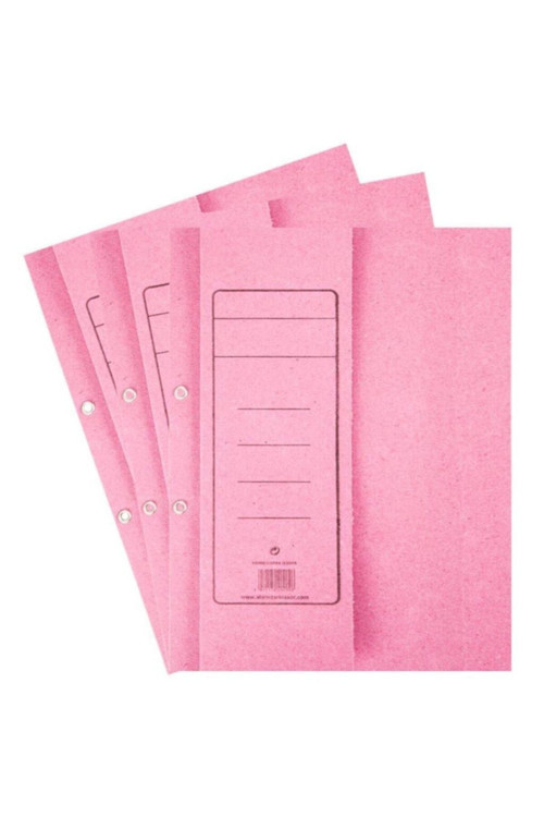 Arşiv Karton Dosya Yarım Kapak Kapsül Pembe 50'Li Paket