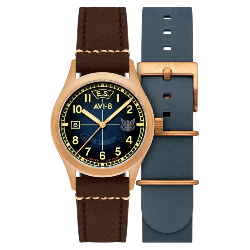 AVI-8 Flyboy Eagle Squadron Automatic Bronze 85th Limited Edition AV-4145-02 Otomatik Erkek Kol Saati