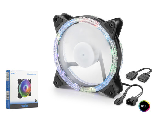 ND2662 Kasa Fanı Dış Kristal ARGB 120 mm Siyah