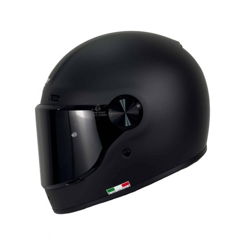 SW V6 KAPALI KASK MAT SİYAH RETRO
