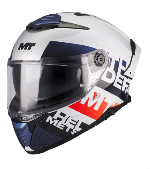 KASK MT FF18SV THUNDER 4 SV WAVES A17 PARLAK FULL FACE (KAPALI KASK)