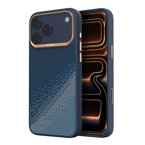 İphone 17 Pro Max Uyumlu Kılıf M-Safe Özellikli Aramid Dual Serenity Serisi Kapak Lacivert