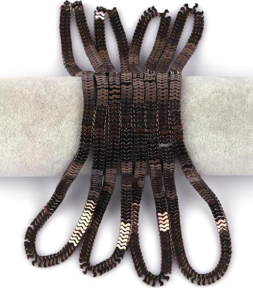Hematit Doğal Taş Dizi 7 x 1 mm W Kesim