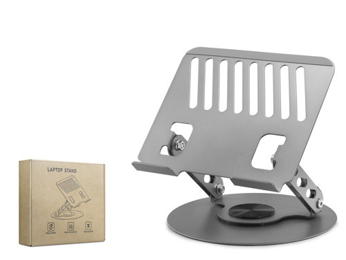 HDX8018 Laptop + Tablet Standı Karbon Çelik 20 x 20 cm - Silver