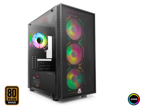 MF2900B PC Gaming Kasa BETA 3 Seri 80 Plus 850W Power Supply 4x ARGB Fan Siyah