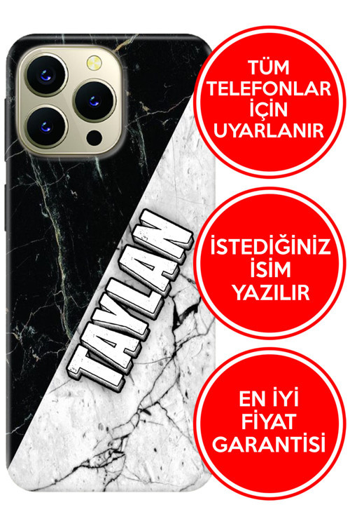 RX17 Ax7 A5S A15s A52 A72 A92 A73 A91 A38 A58 Uyumlu Kılıf İsimli Yazılı Kişiye Özel Model70 Mermer