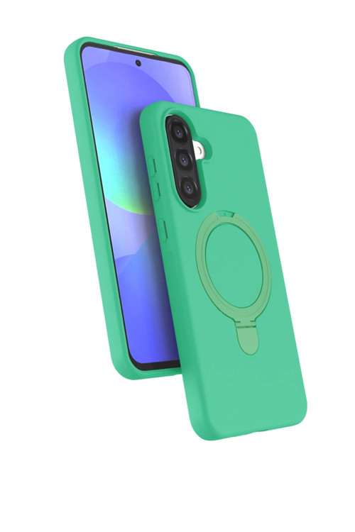 Samsung Galaxy A26 Uyumlu Kamera Koruma Çıkıntılı Magsafe Halka Standlı Kılıf