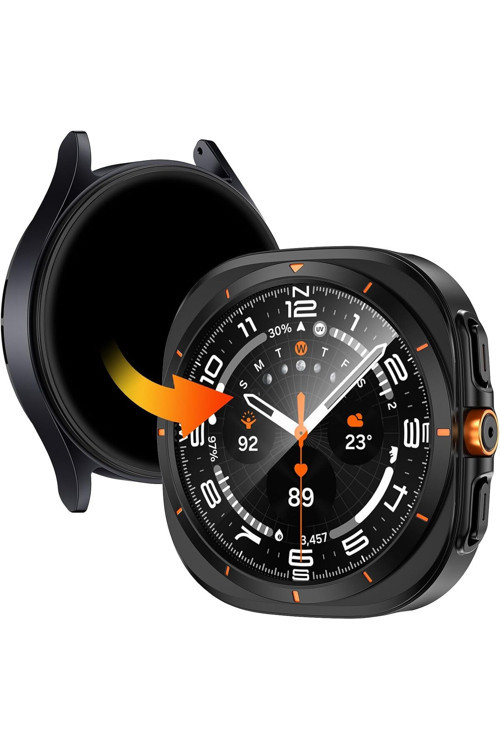 Samsung Galaxy Watch 7 40mm Den Watch 7 Ultra Dönüştürücü Kasa Ve Ekran KoruyucuUyumlu