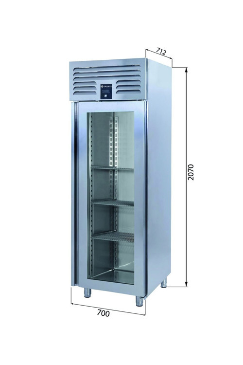 Dik Tip Buzdolabı - 1 Cam Kapılı - 70x77xx210 Cm