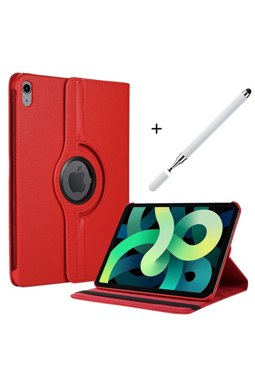 İpad Air 11 2024 M2 Uyumlu 360° Dönerli Uyku Modlu Standlı 2 İn 1 Kalem Hediyeli Tablet Kılıfı