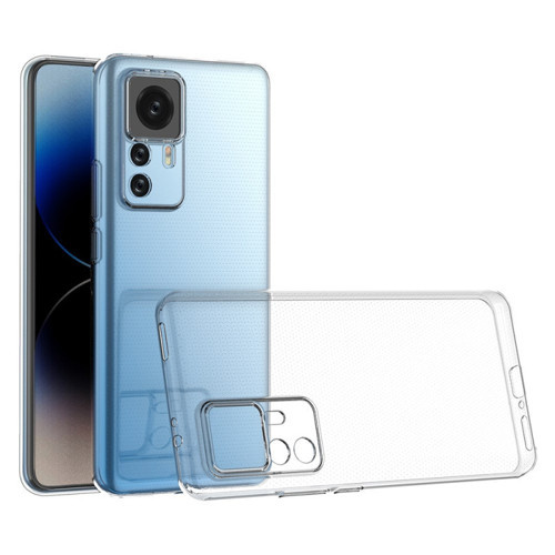 Xiaomi Mi 12T Pro İle Uyumlu Kılıf Şeffaf Silikon Kamera Korumalı 3D