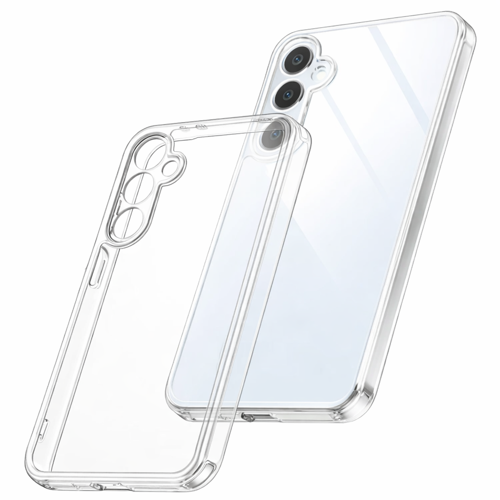 Samsung Galaxy S24 Fe Uyumlu Kılıf Şeffaf Kamera Korumalı 3D