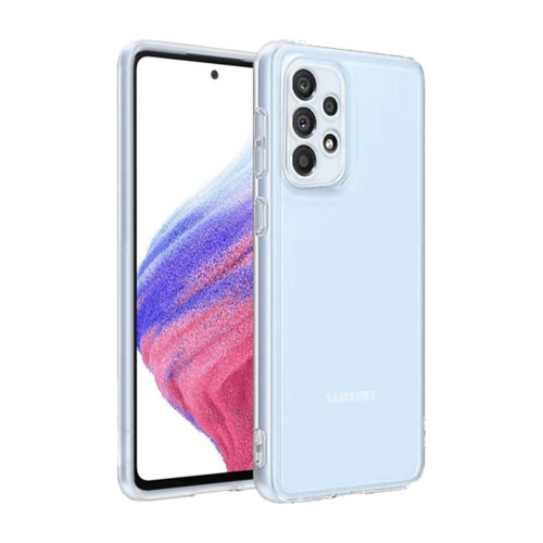 Samsung Galaxy A53 İle Uyumlu Kılıf Şeffaf Silikon Kamera Korumalı 3D