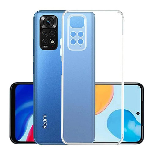 Xiaomi Redmi Note 11 5G İle Uyumlu Kılıf Şeffaf Silikon Kamera Korumalı 3D