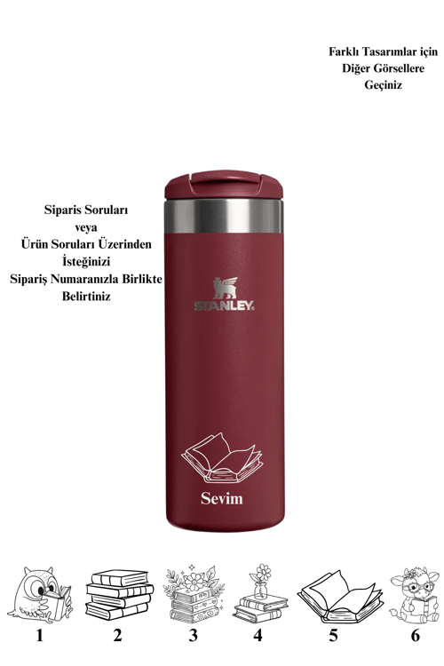 Kişiselleştirilmiş Stanley The AeroLight™ Transit Mug .47L / 16oz Tasarım İsim