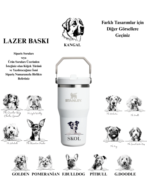 Kişiselleştirilmiş The IceFlow™ Flip Straw 2.0 Tumbler 0.6L / 20oz Özel Tasarım/ İsimli
