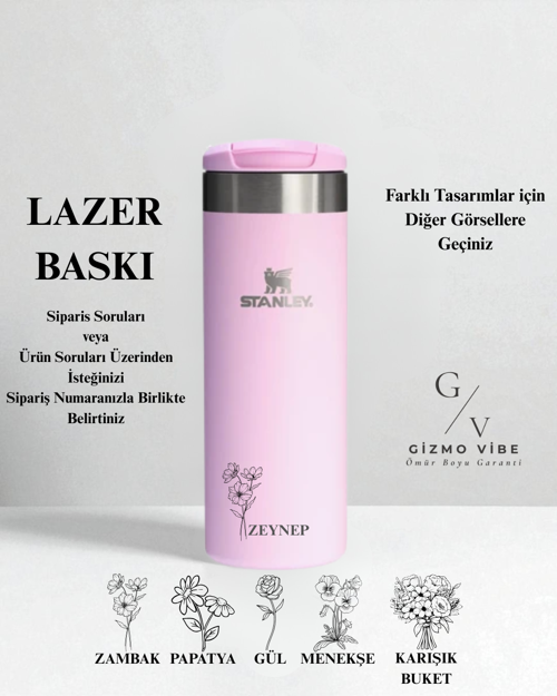 Kişiselleştirilmiş Stanley The AeroLight™ Transit Mug .47L / 16oz Tasarım İsim