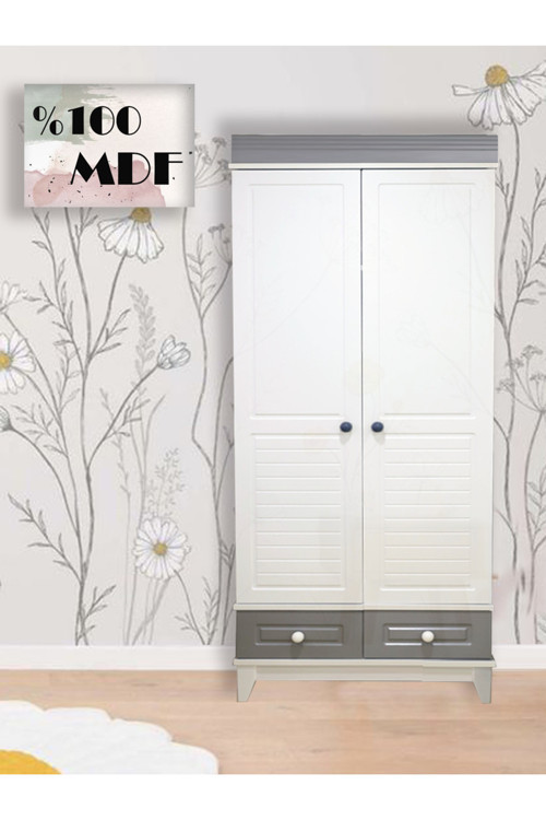 %100 Mdf Stella 2 Kapılı Bebek & Çocuk Gardırop