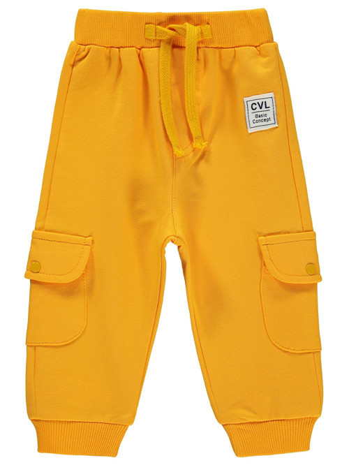 Kargo Cepli Jogger 6-18 Ay Eşofman Altı - Hardal