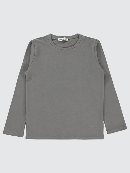 Basic 6-9 Yaş Sweatshirt - Gri