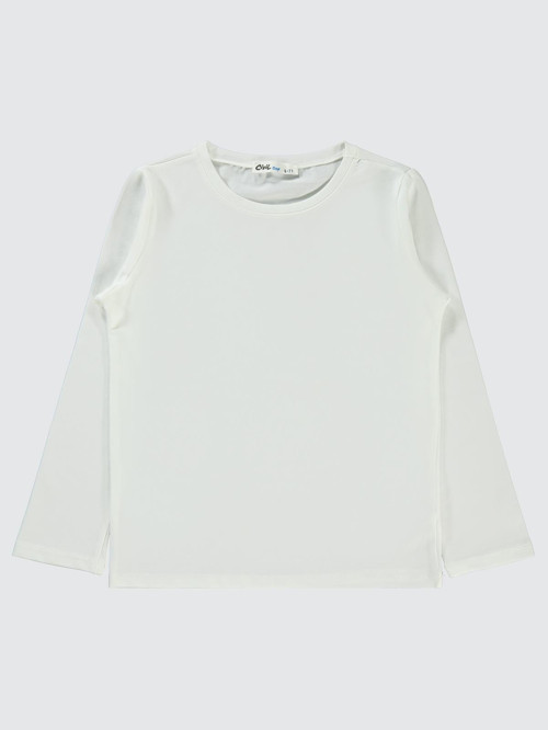 Basic 6-9 Yaş Sweatshirt - Ekru