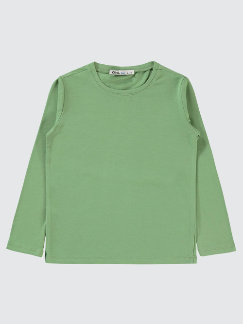 Basic 6-9 Yaş Sweatshirt - Haki