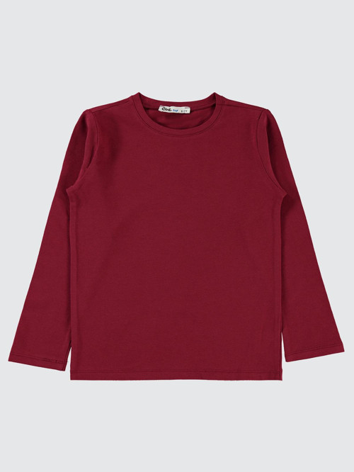 Basic 6-9 Yaş Sweatshirt - Bordo