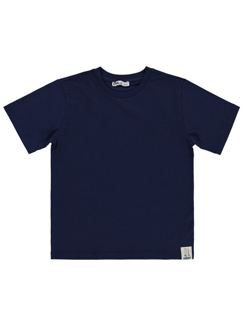 Basic Surf Etiketli 6-9 Yaş Tişört - Lacivert