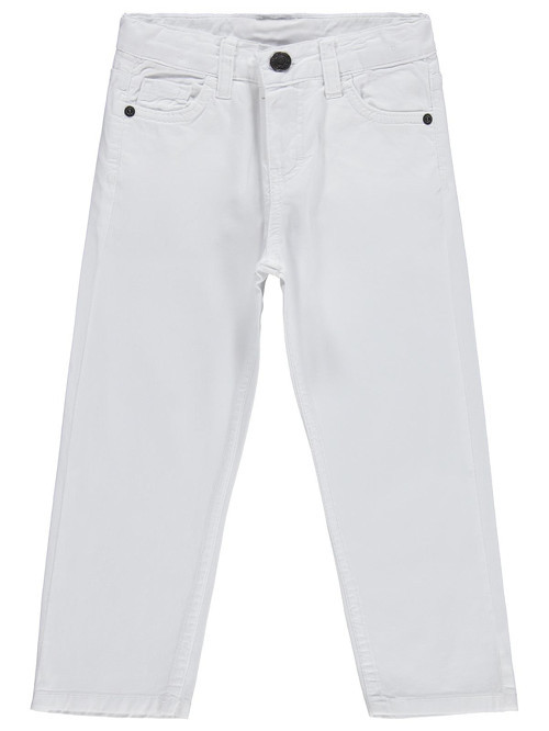 5 Cep Basic 2-5 Yaş Pantolon - Beyaz