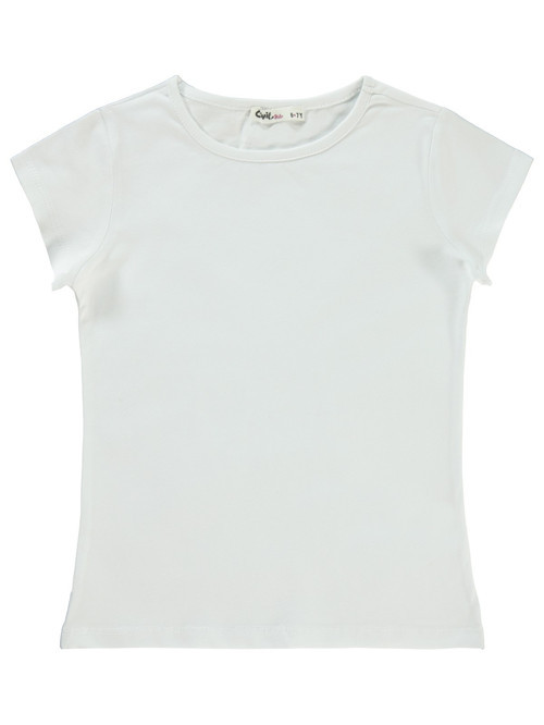 Basic 6-9 Yaş Tişört - Ekru