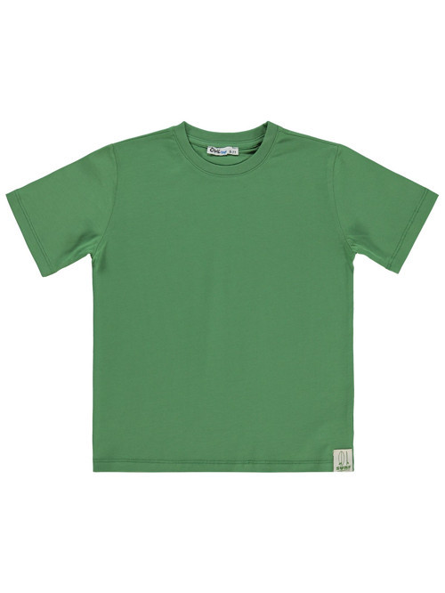 Basic Surf Etiketli 6-9 Yaş Tişört - Yeşil
