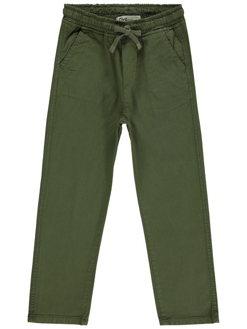Beli Lastikli 10-13 Yaş Pantolon - Haki