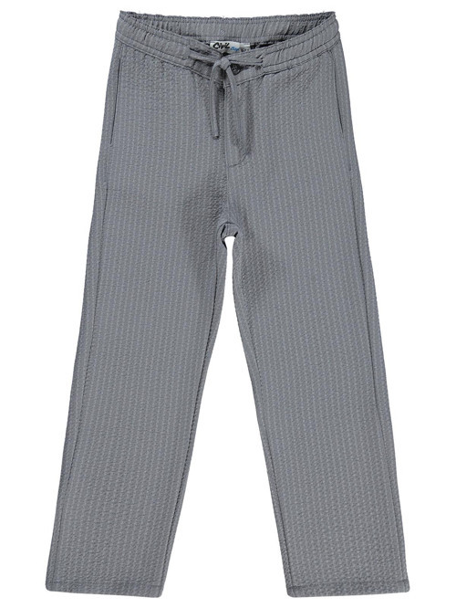 Dokulu 6-9 Yaş Pantolon - Gri