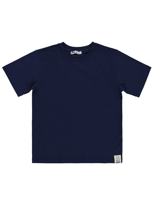 Basic Surf Etiketli 6-9 Yaş Tişört - Lacivert