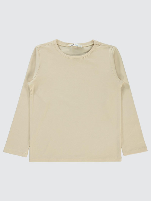 Basic 6-9 Yaş Sweatshirt - Bej