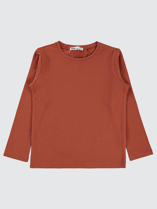 Basic 6-9 Yaş Sweatshirt - Turuncu