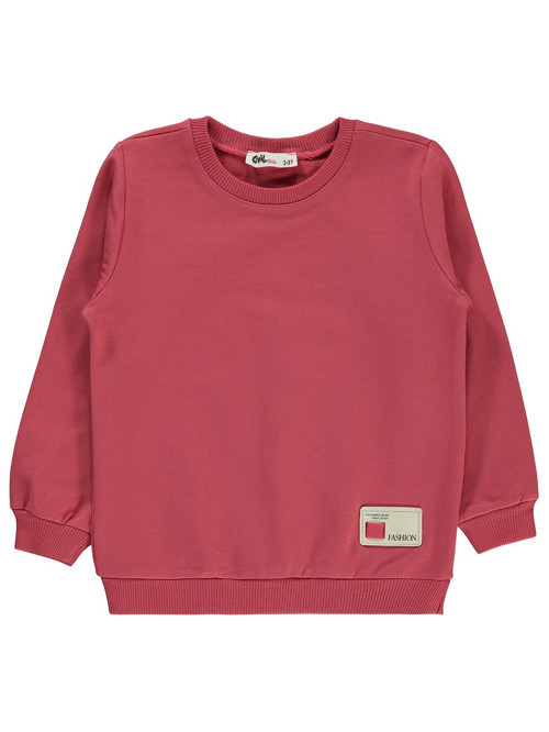 Basic 2-5 Yaş Sweatshirt - Kırmızı