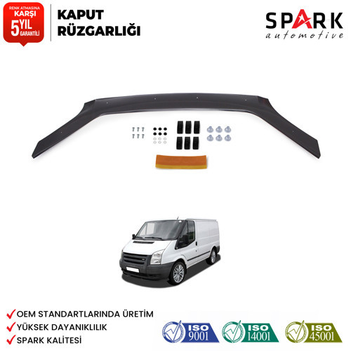 Transit 2006-2013 Yıl Aralığı Uyumlu Ön Kaput Rüzgarlığı 4mm