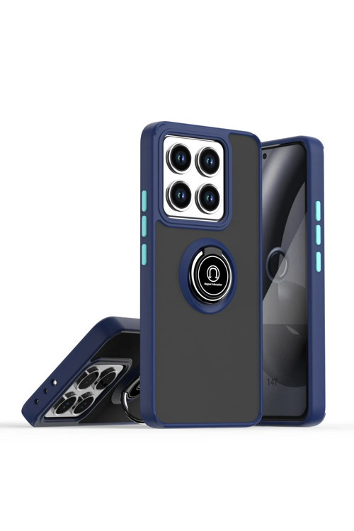 Xiaomi Redmi Mi 15 Pro Uyumlu Kamera Koruma Çıkıntılı Yüzüklü Stand Olma Özellikli Kılıf