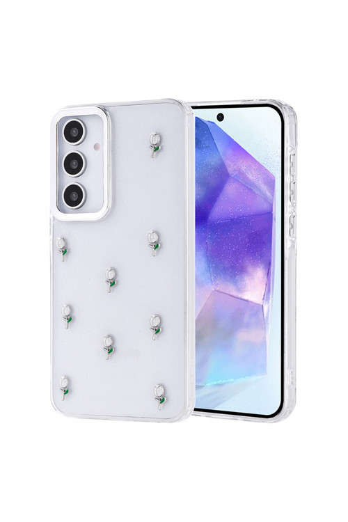 Samsung Galaxy A35 Uyumlu Kabartma Desenli Epoksili Kılıf