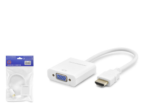 HDX2020B HDMI to VGA Dişi Görüntü Dönüştürücü 1080p - Beyaz