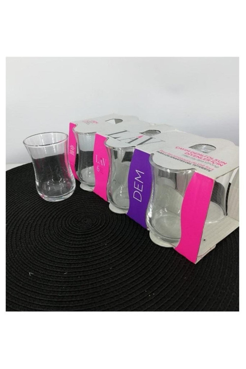 Dem Cam Çay Bardağı 6 Kişilik 90 ml