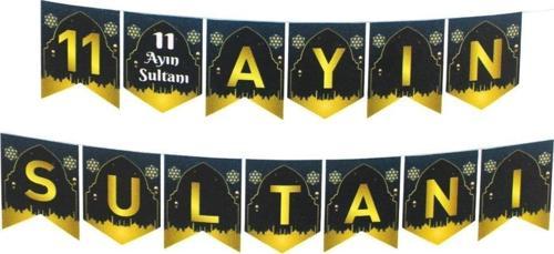 190 cm 11 Ayın Sultanı Banner - Ramazan Banner - Hoşgeldin Ramazan Banner Ramazan Süsleri