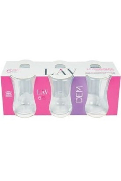 Dem Cam Çay Bardağı 6 Kişilik 90 ml